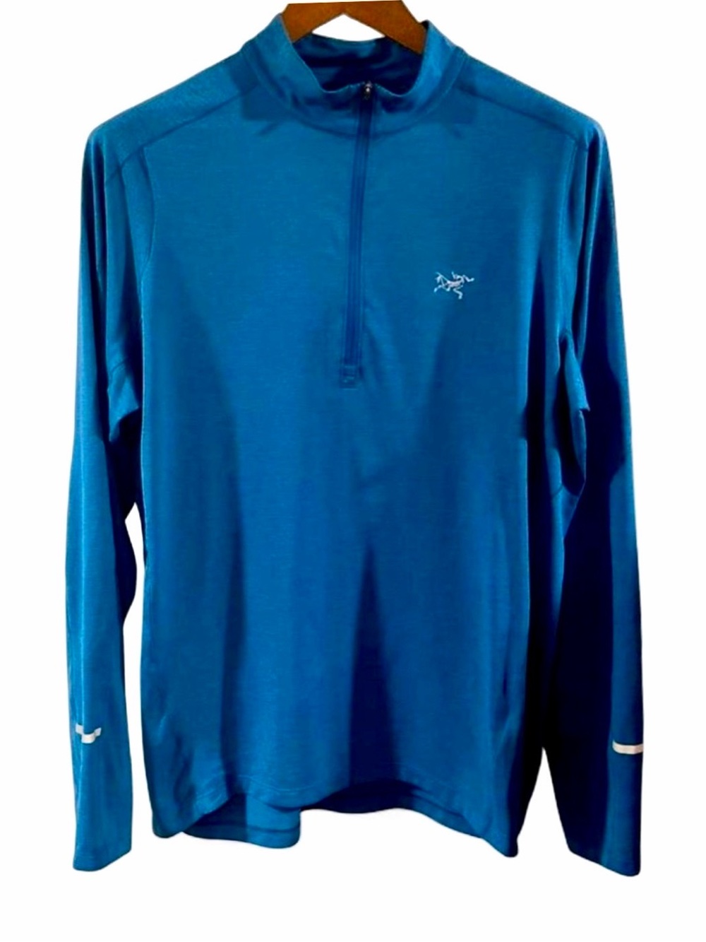 Men’s Arc'teryx Teal Quarter-Zip Athletic Lightweight Pullover Size Large
